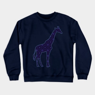 Patterned Giraffe Crewneck Sweatshirt